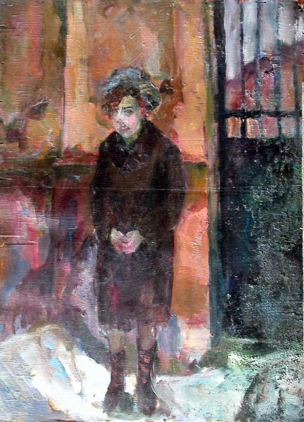 1974 "Е.Борисова в шубе"
Ключевые слова: мара даугавиете,живопись,портрет