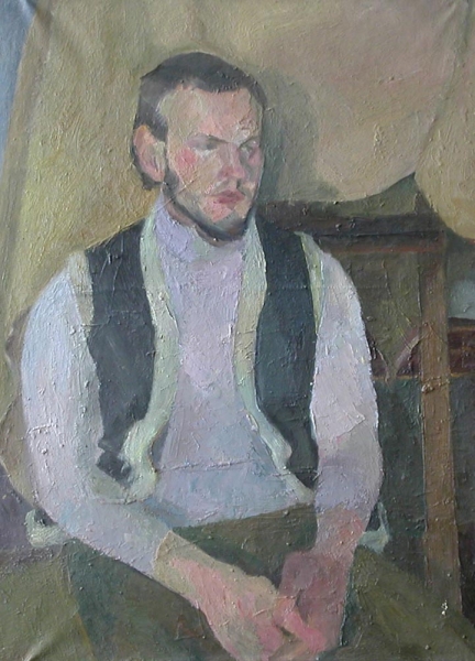 1975 "Андрей Коровин"
Ключевые слова: мара даугавиете,живопись,портрет