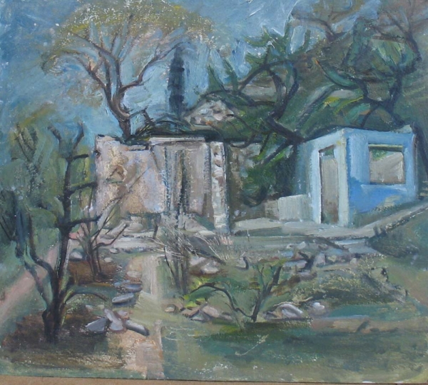 1987 "Руины старого Гурзуфа"
х.,м.
Ключевые слова: мара даугавиете,живопись,пейзаж,крым