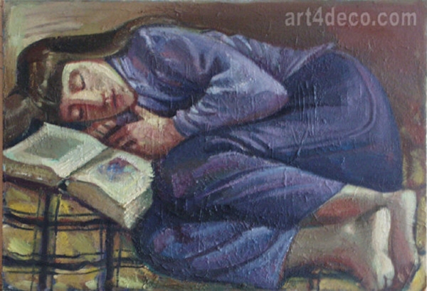 1995 " Лежащая с книгой"
Ключевые слова: мара даугавиете,живопись,композиции