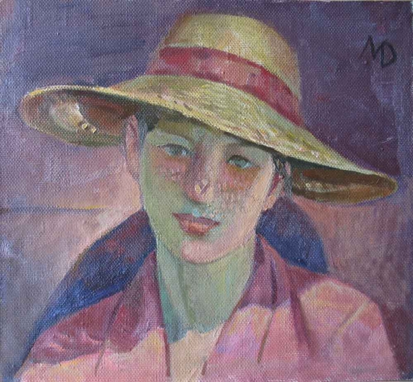 2000 "Девочка в шляпе"
Ключевые слова: мара даугавиете,живопись,портрет