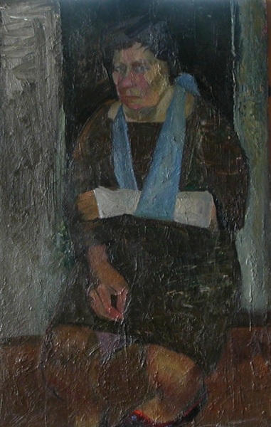 1974 "Мама со сломанной рукой"
Ключевые слова: мара даугавиете,живопись,портрет