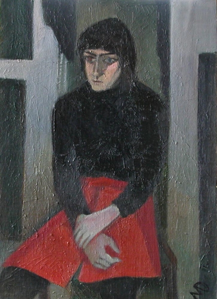1974 "Надя Уськина"
Ключевые слова: мара даугавиете,живопись,портрет