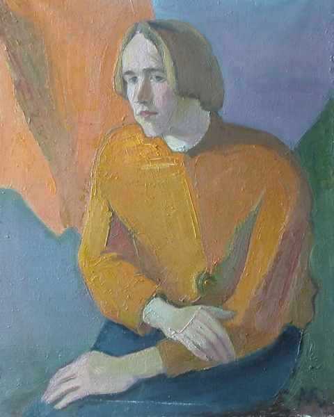 1975 "Сережа Кузяков в бежевом"
Ключевые слова: мара даугавиете,живопись,портрет