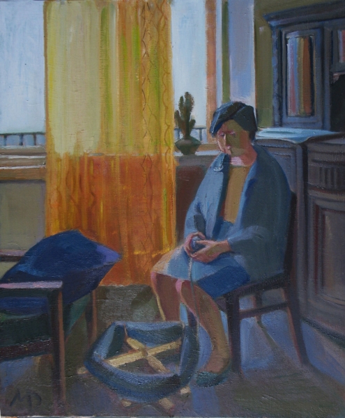 1978 "Мотающая шерсть"
Ключевые слова: мара Даугавиете,живопись,выставка,закат,портрет,интерьер