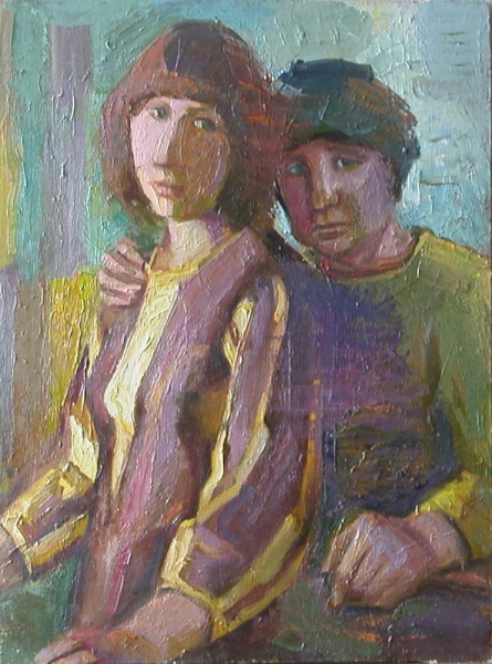 1978 "Автопортрет с мамой"
60х40
Ключевые слова: мара даугавиете,живопись,портрет,автопортрет