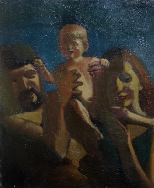 1983 "Семейные игры"
Ключевые слова: мара даугавиете,живопись,композиции,семья,автопортрет