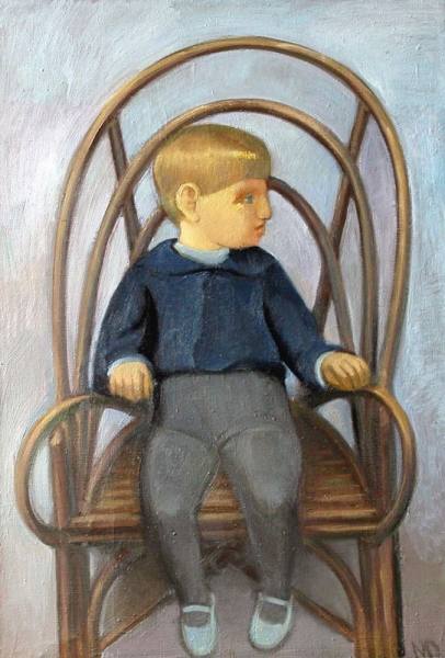 1983. Маржик в плетеном кресле
Ключевые слова: мара даугавиете,портрет,живопись