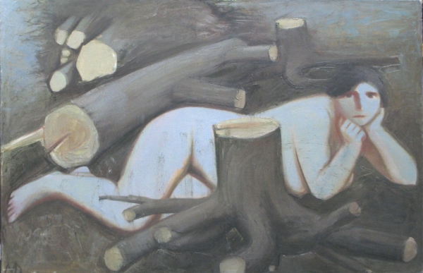 1990 "Дриада срубленного сада"
Ключевые слова: мара даугавиете,живопись,композиции,нимфа