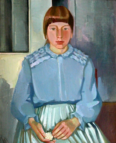1993 Мара в голубом
Ключевые слова: мара даугавиете,портрет,живопись
