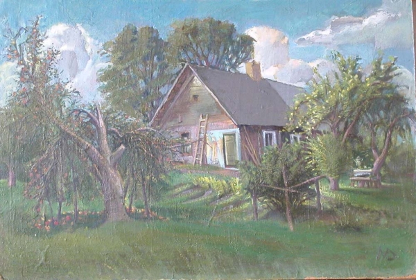 1995 "Сад в Чаупананах"
орг.,м.
Ключевые слова: мара даугавиете,живопись,пейзаж,латвия