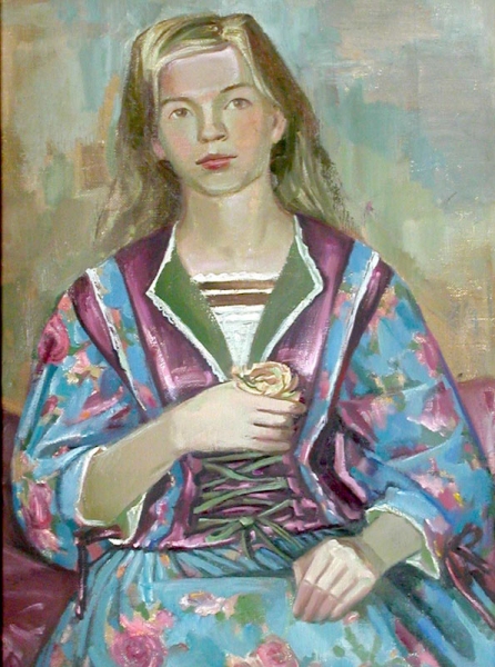 1996 Майя в нарядном платье
Ключевые слова: мара даугавиете,портрет,живопись