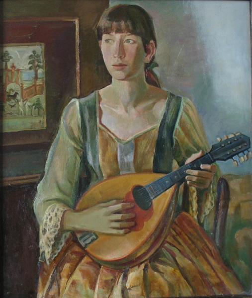 2003 "Мара с мандолиной"
Ключевые слова: мара даугавиете,живопись,портрет,музыка